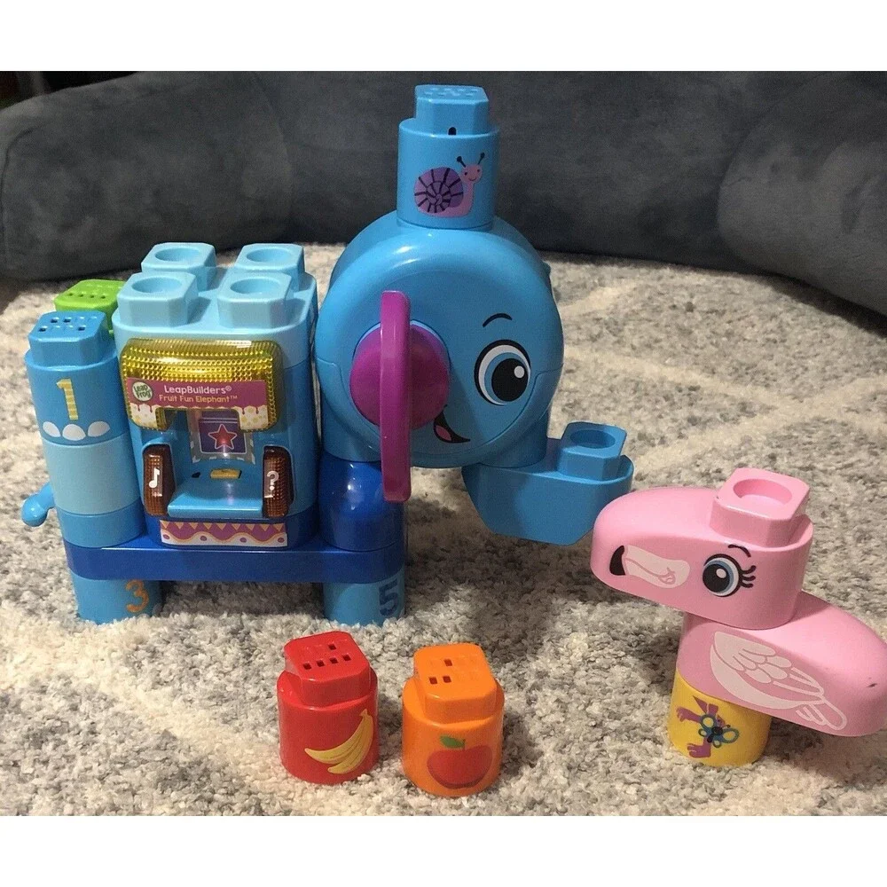 Leap Frog Leap Builders Fruit Fun Elephant Learning Building Blocks Build Learn